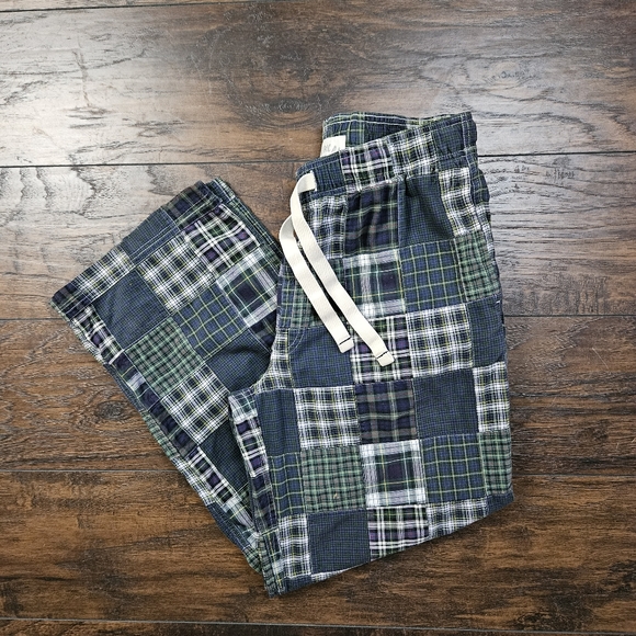 American Eagle Dorm Patchwork Multi Plaid Pajama Lounge Pants Size Medium - Picture 3 of 6